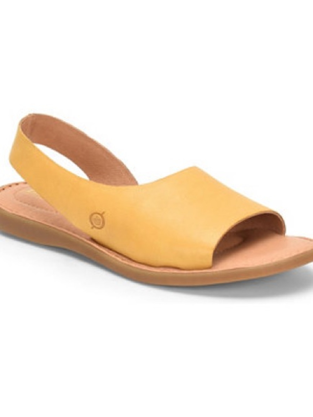 Born Tan Leather Inlet Slingback Slide Sandals orca yellow tan